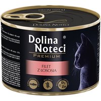 12x185g, Dolina Noteci Premium, filet de saumon, nourriture humide pour chats