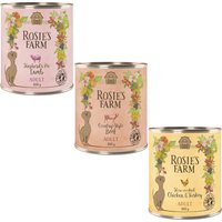 Rosie's Farm Adult 24 x 800 g pour chien - Mix (poulet, bœuf, agneau)