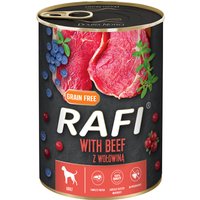 24x400g Rafi Adult avec bœuf, myrtille et canneberge Nourriture pour chien humide