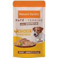 2x8x150g Mini : poulet Pâté No Grain Original Nature's Variety sachets pour chien