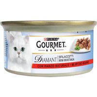48x85g natural bœuf Gourmet Diamant Wet pour chats
