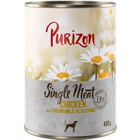 Purizon Single Meat 6 x 400 g pour chien - poulet, fleurs de camomille