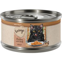 Lot Feringa Filets juteux 24 x 70 g pour chat poulet, bœuf