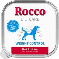 Barquettes Rocco Diet Care Weight Control bœuf, poulet 150 g pour chien 10 x 150 g