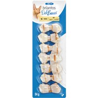 Briantos Deli Bones com frango e nó 7 x 5 cm snack para cães - Pack económico: 42 x 5 cm (504g)
