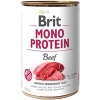 12x 400g Brit Mono Protein Beef hondenvoer nat