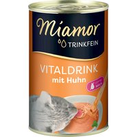 6x135mL Boisson Miamor Trinkfein poulet - Friandises pour chat