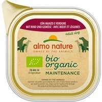 6x100g Daily Menu Bio Almo Nature bœuf, légumes - Pâtée pour chien