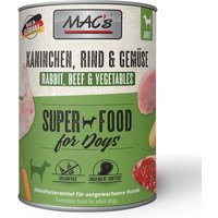 6x800g MAC's adulte lapin, légumes, nourriture pour chien humide