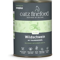 6x400g catz finefood Monoprotein sanglier - Pâtée pour chat