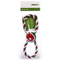 Boll med rep hundleksak - L 28 x B 6,4 x H 5 cm