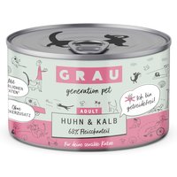 GRAU Adult Grain Free 6 x 200 g - Kyckling & kalv