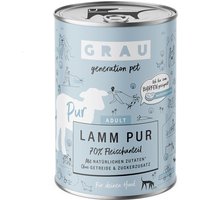 12x 400g GRAU nourriture pour chien agneau pur avec huile de lin nourriture pour chien humide