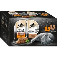 16x37,5g Sheba Perfect Portions Sauce exquise dinde et canard - Pâtée pour chat