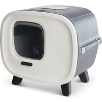 Maison de toilette Mira Savic, anthracite/ blanc - pour chat