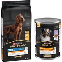 16kg Large Athletic Adult Everyday Nutrition PURINA PRO PLAN croquettes pour chien + 12x400g boîtes offertes !