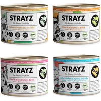 STRAYZ BIO våtfoder för katter 8 x 200 g - BIO provpack (4 sorter)