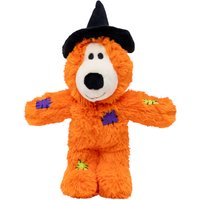KONG Jouet pour chien WildKnots Halloween Ours-Sorcière, orange, env. 22 x 12 x 18 cm