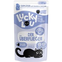16x 125g Lucky Lou sterilised nourriture pour chat humide
