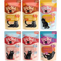 6x 125g Lucky Lou Adult Tasty-Mix nourriture pour chat humide