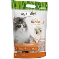 6L Litière naturelle Essentiel Douceur de pêche - pour chat