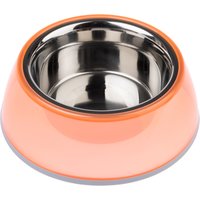 Gamelle antidérapante TIAKI orange transparent pour chien et chat - capacité : 400 mL, 16 cm de diamètre
