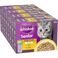 144x85g Whiskas Senior Senior 11+ Sélection de volaille en gelée - Pâtée pour chat