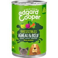 Edgard & Cooper Adult sans céréales 6 x 400 g pour chien - agneau, bœuf