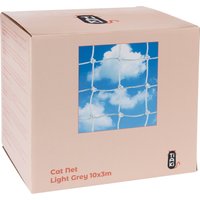 TIAKI Filet de protection avec renfort en fil d'acier, gris clair pour chat - 10 x 3 m