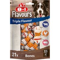 8in1 Triple Flavour Os à mâcher XS pour chien - 21 os à mâcher