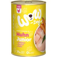6x 400g WOW junior poulet nourriture pour chien humide