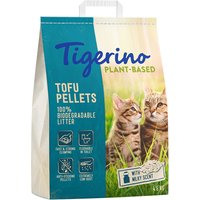 Litière Tigerino Plant-Based Tofu senteur lait pour chat - 2 x 11 L (9,2 kg)