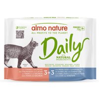Almo Nature Daily 6 x 70 g umido per gatto - Mix 2: Tonno e Salmone, Merluzzo e Gamberetti