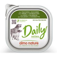Almo Nature Daily 9 x 300 g pour chien - dinde, courgettes