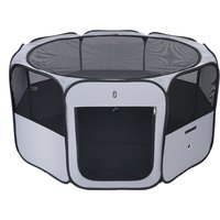 Enclos pliable TIAKI pour chiot et petits animaux - taille S : L 88 x l 88 x H 41,5 cm
