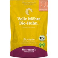 Herrmann's Selection Bio 20 x 100 g pour chat - poulet bio, carottes bio, kamut bio