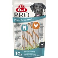 8in1 Pro Dental Twisted Sticks Chicken - Saver Pack: 2 x 10 Sticks
