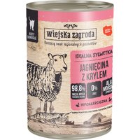 Wiejska Zagroda 12 x 400 g pour chat - agneau, krill