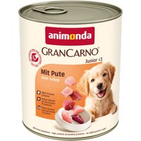 6x800g animonda GranCarno Original Junior dinde Pâtée pour chien