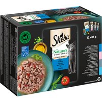 12 x 85 g - Sélection au poisson (thon, saumon, cabillaud, poisson de l'océan)