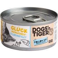 Ekonomipack: Dogs'n Tiger Cat Filet 24 x 70 g - Kyckling- & laxfilé