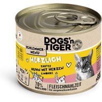 Dogs'n Tiger Gourmet Menu med kyckling & hjärtan 200 g - Kyckling med hjärtan