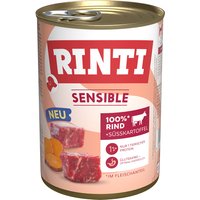 RINTI Sensible 6 x 400 g pour chien - bœuf, patates douces