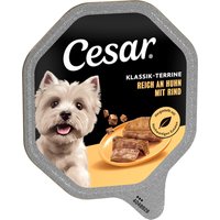14x150g Classique - Terrine volaille, bœuf Cesar Nourriture pour chien