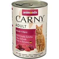 24x400g Adult bœuf, cœur Animonda Carny - Pâtée pour chat