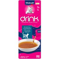 Boisson Vitakraft saumon, L-carnitine pour chat – 5 x 30 g