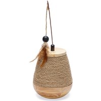 Designed by Lotte kattleksak Tumble Mae i trä - Ø 15 x H 18 cm