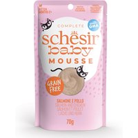 Schesir Baby Mousse 12 x 70 g - Salmón y pollo