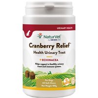 NaturVet Cranberry Relief pour chien - 60 bouchées à mâcher