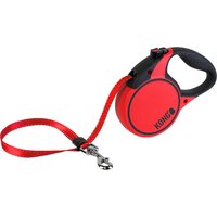 Laisse KONG Terrain, rouge pour chien - taille M : jusqu'à 30 kg, longueur de la sangle : 5 m environ